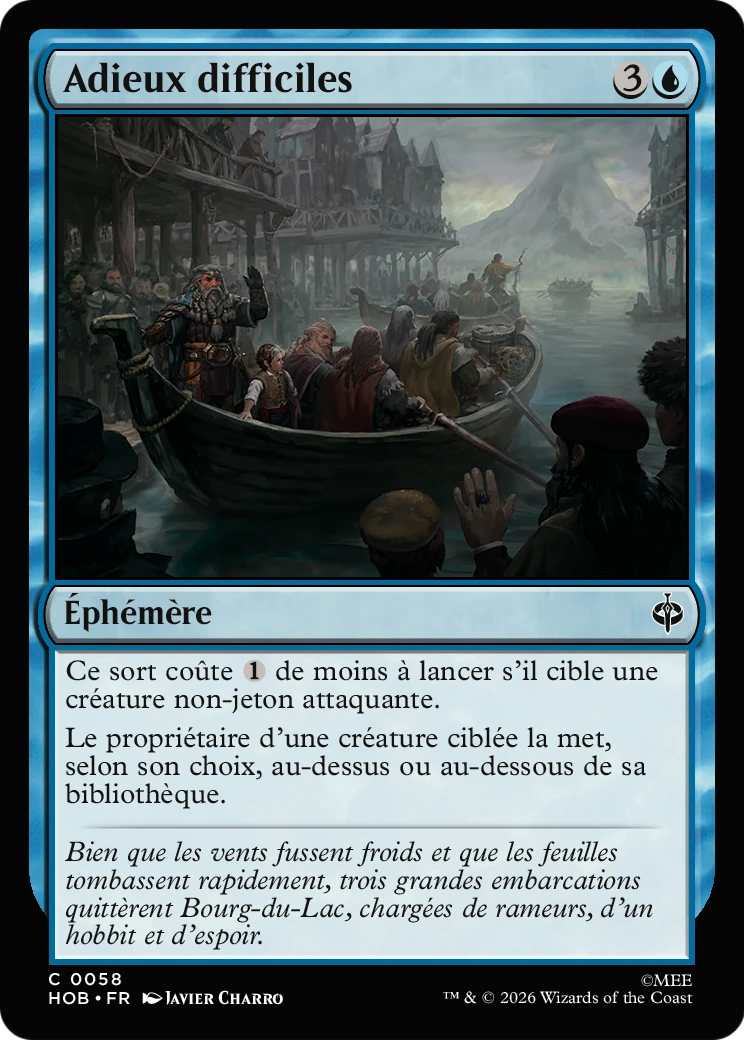 Adieux difficiles