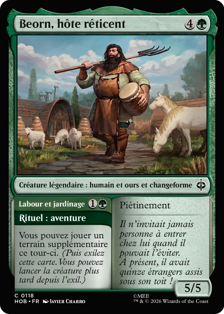Beorn, hôte réticent // Labour et jardinage