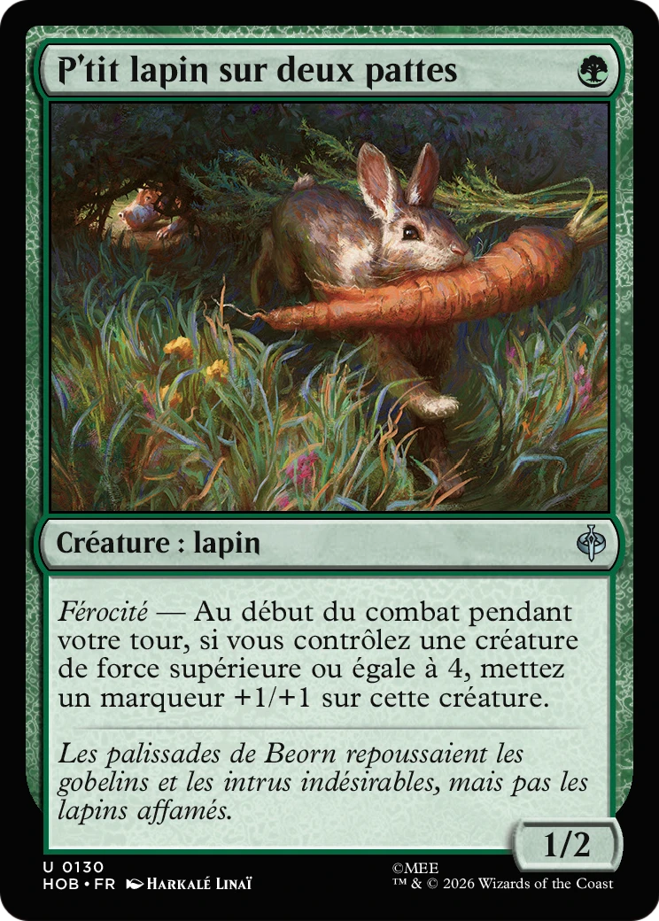P'tit lapin sur deux pattes