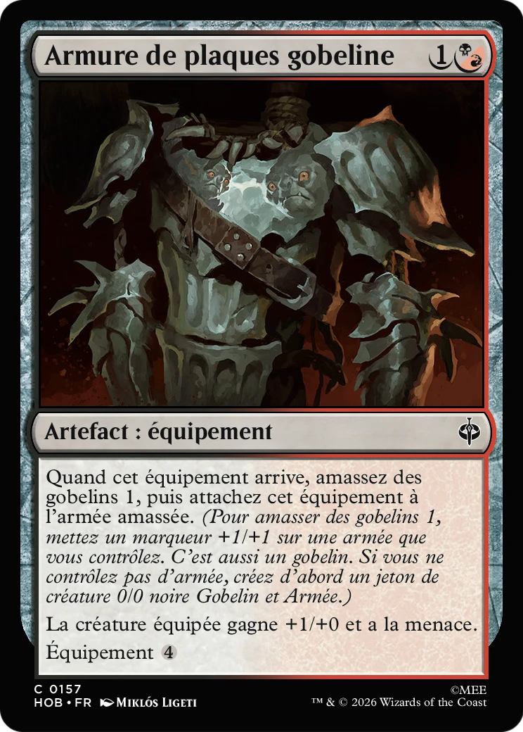 Armure de plaques gobeline
